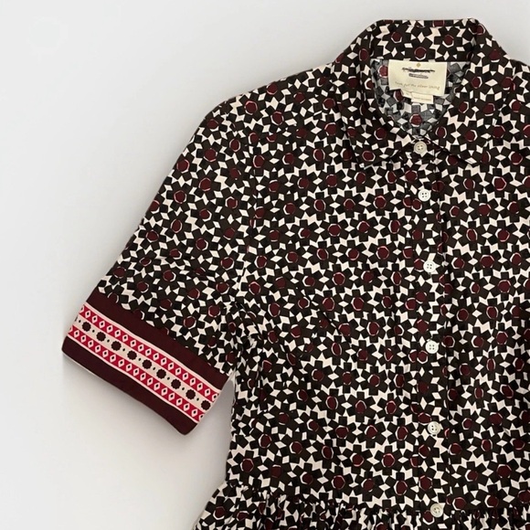 Kate Spade Floral Tile Shirt Dress - Picture 4 of 10
